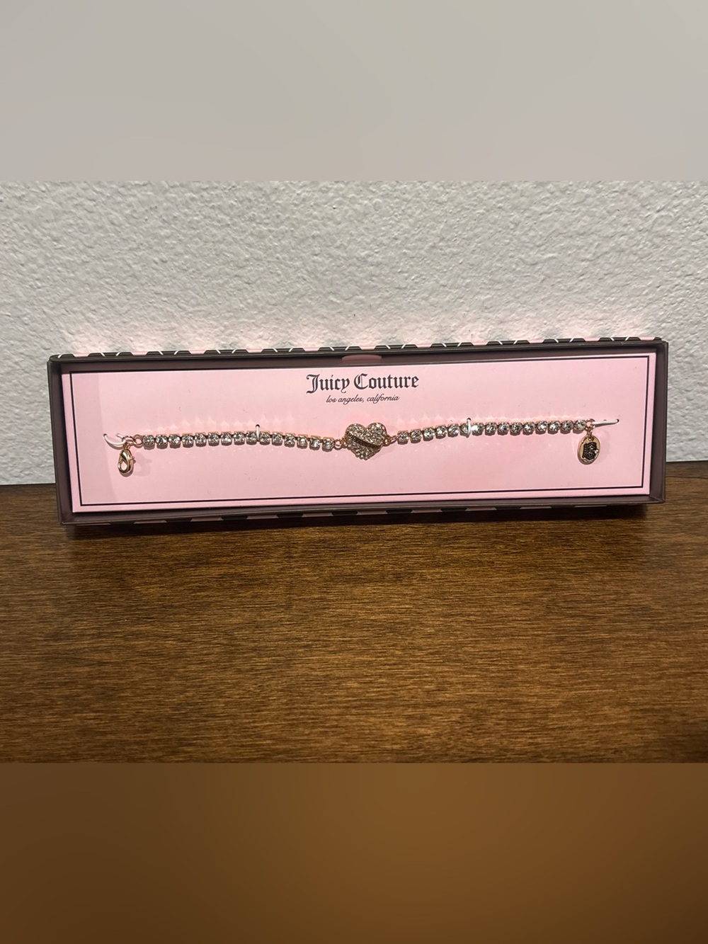 Juicy Couture Gold Tone Heart Bracelet